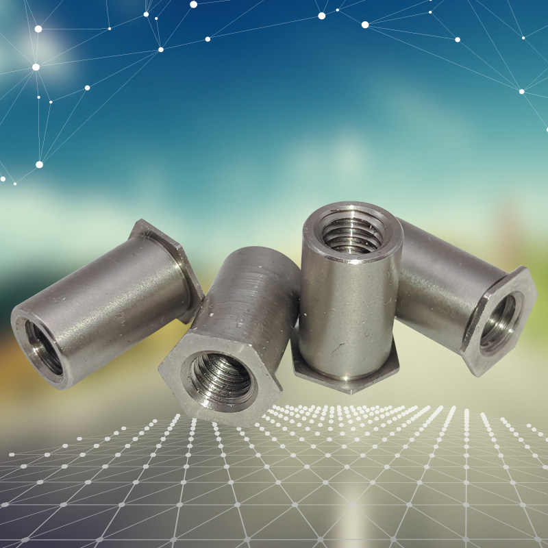 304不锈钢六角压铆螺母柱