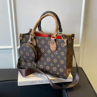 高级感单肩女包大容量时尚 轻奢复古手提包包女2025早秋新款 托特