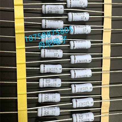 进口松下电阻3W 2W 1W 10欧 100R 200欧 1K 2K 4.7K10K 100K 发烧