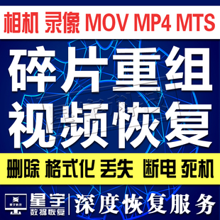 MXF MTS DAT相机死机文件视频修复CR2 SD卡CF卡照片修复视频恢复