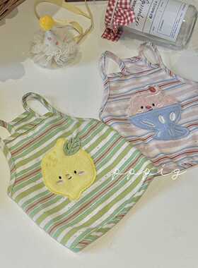 PPPIG 夏天宠物衣服2024新款春夏薄款小型犬猫咪小体背心吊带