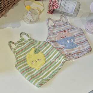 PPPIG 夏天宠物衣服2024新款春夏薄款小型犬猫咪小体背心吊带
