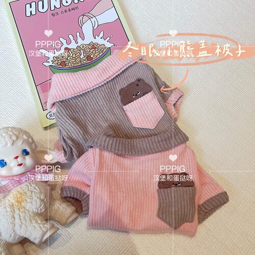 撞色T恤全棉宠物服饰PPPIG宠物