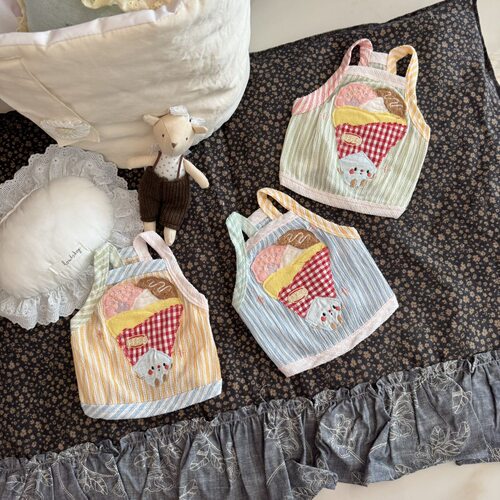 PPPIG 布丁可丽饼吊带 小型犬博美马尔济斯西施约克夏背心吊带