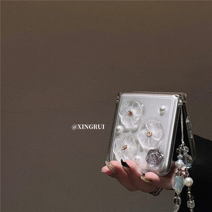 适用小米mix折叠flip2手机壳膜一体Galaxyzflip7fe/6保护华为puraX典藏版pocket2女W25全包荣耀Magic Vflip套