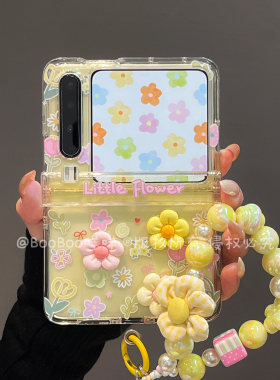 春夏款壳膜一体立体花朵保护壳