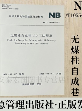 无煤柱自成巷110工法规范NB/T 10554—2021 应急管理出版社