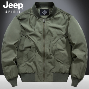 JEEP SPIRIT2025新款男式飞行夹克潮流时尚百搭简约飞行服夹克