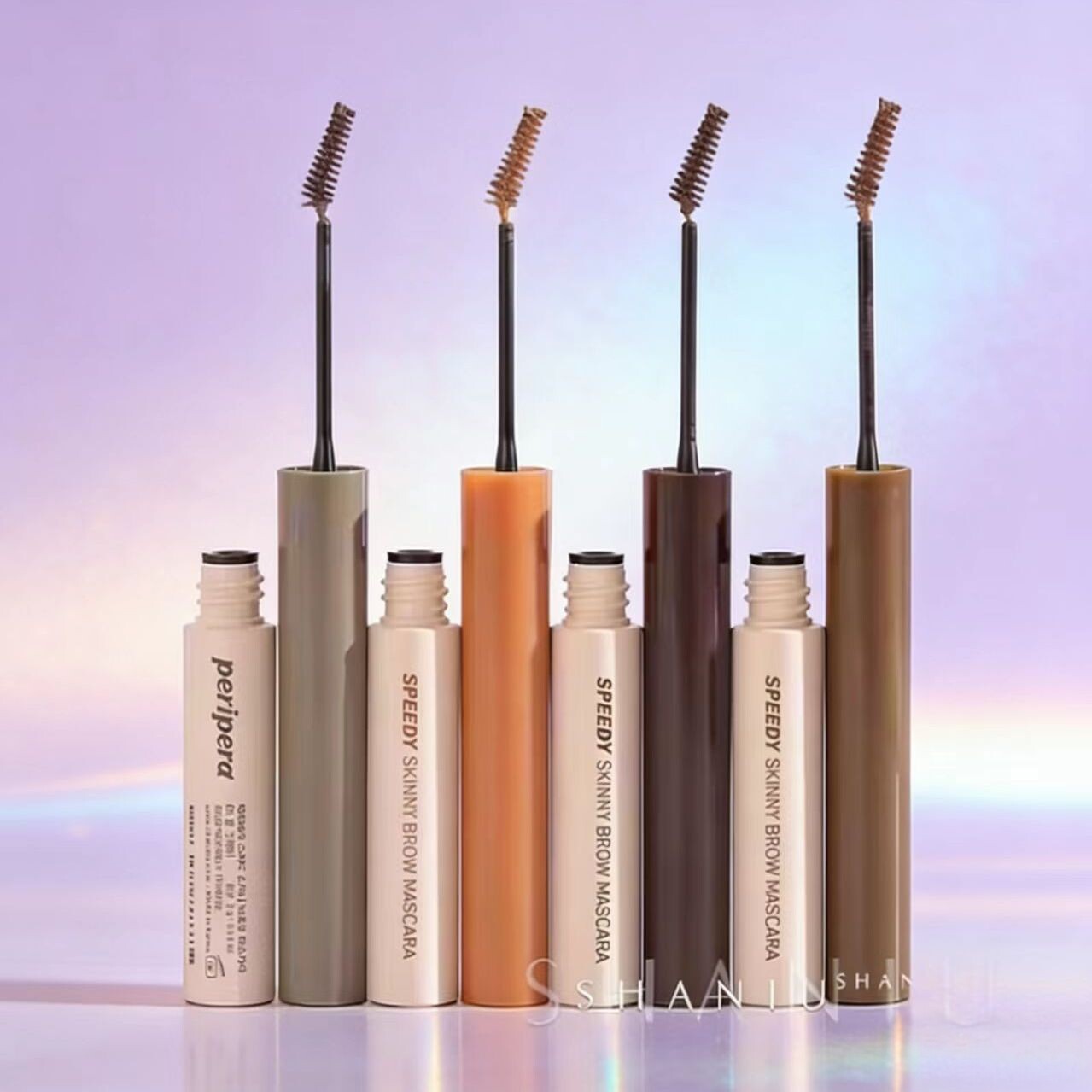 韩国PERIPERA菲丽菲拉染眉膏自然柔雾感防水防汗不晕染定型细刷头