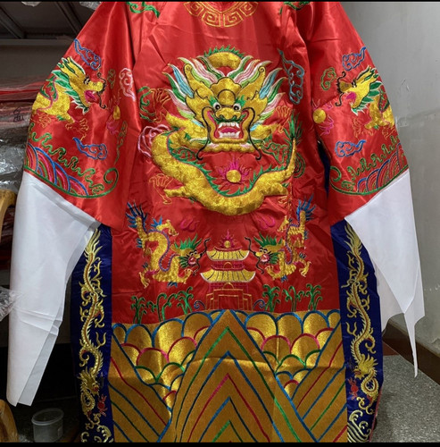 黄龙袍神明衣保生大帝玉帝妈祖娘娘王母娘娘佛衣佛袍凤袍龙袍绣品