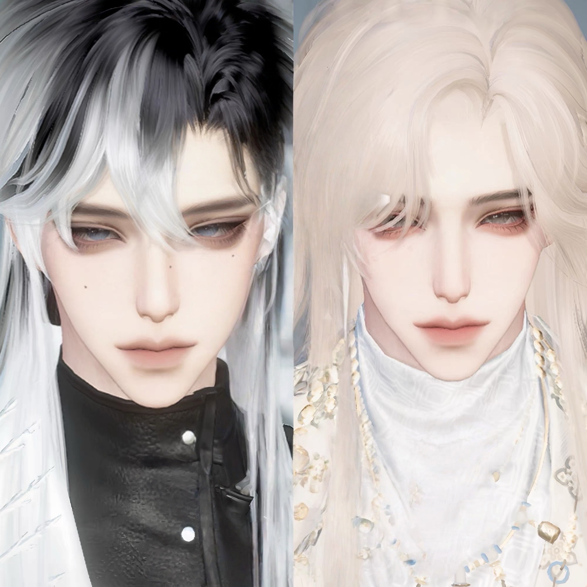 云千蝶【夜愿】逆水寒手游男捏脸 全职业通用捏脸 加糖原创