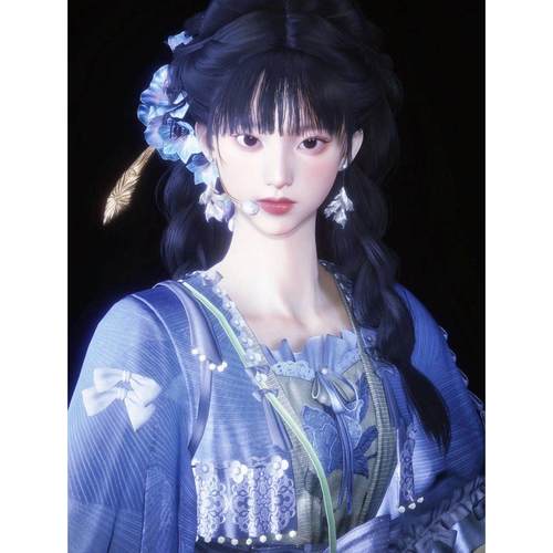 海粼 脸蛋滑滑 短短小猫脸一枚 燕云十六声捏脸女 端游手游通用