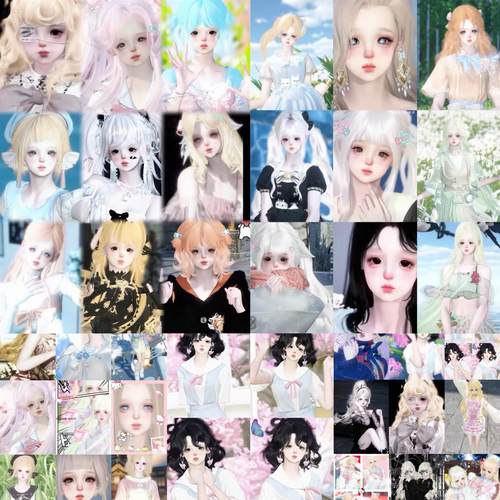 限量 66款 小鱼合集 逆水寒手游捏脸女通用