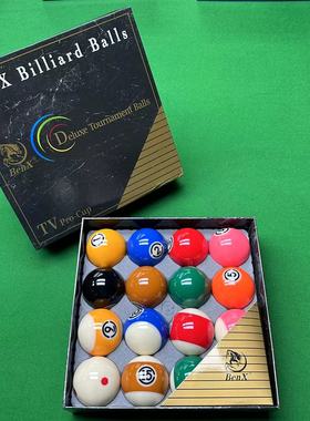 BenX奔霄 8A黑金刚TV水晶球国产5A3A4A国产杜美台球中式黑八台球