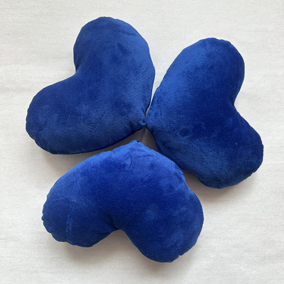 迷你蓝色爱心抱枕异形客厅沙发装饰情人节礼物结婚靠枕背摆件心形