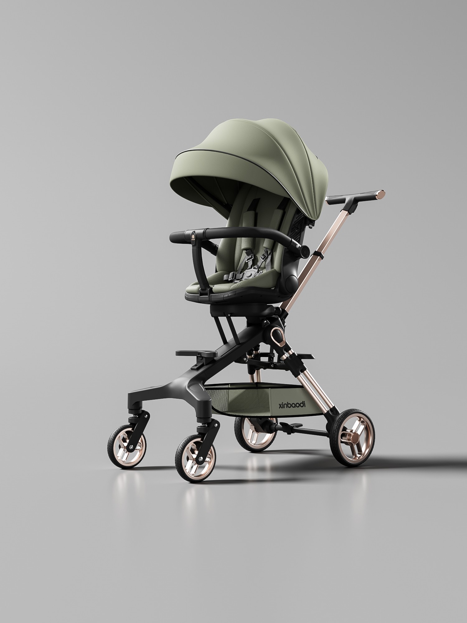 鑫宝迪遛娃神器轻便折叠可坐可躺睡宝宝高景观溜娃手推车儿童婴儿