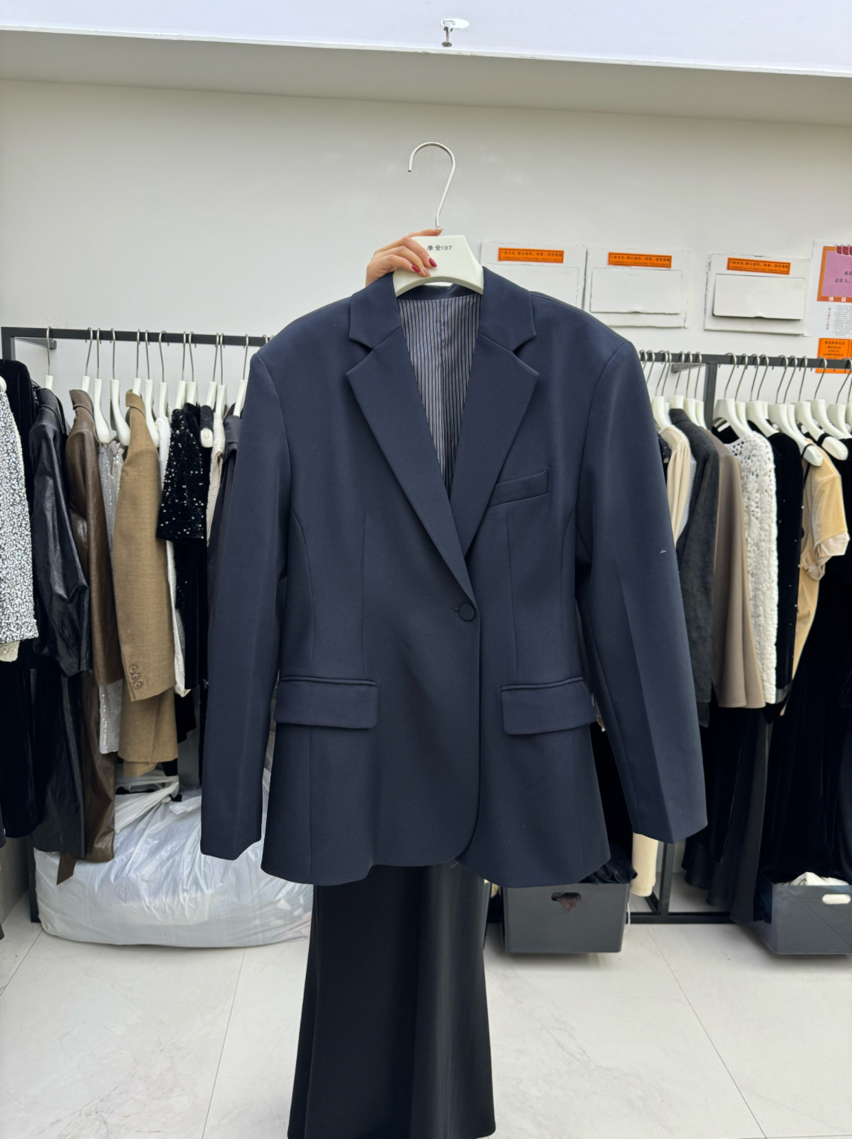 摩登mdeng197韩版休闲宽松西服外套女秋2025收腰显瘦西装上衣W920