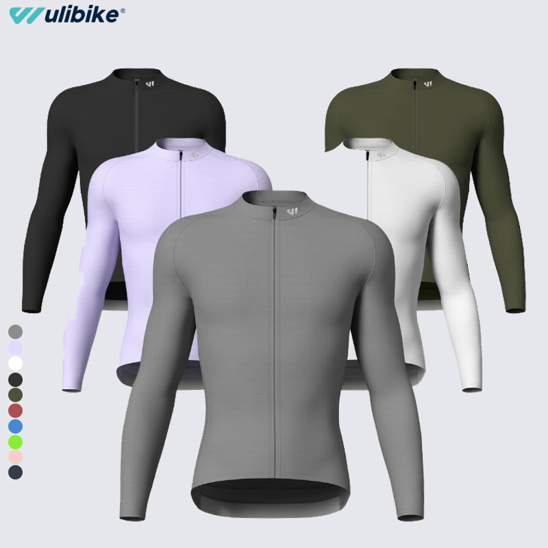 Wulibike Air春秋季骑行服上衣长袖男 薄款速干公路自行车运动服