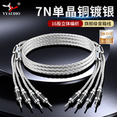 杨阳发烧级7N单晶铜镀银音响线Y8俊龙喇叭线HiFi功放机音箱连接线