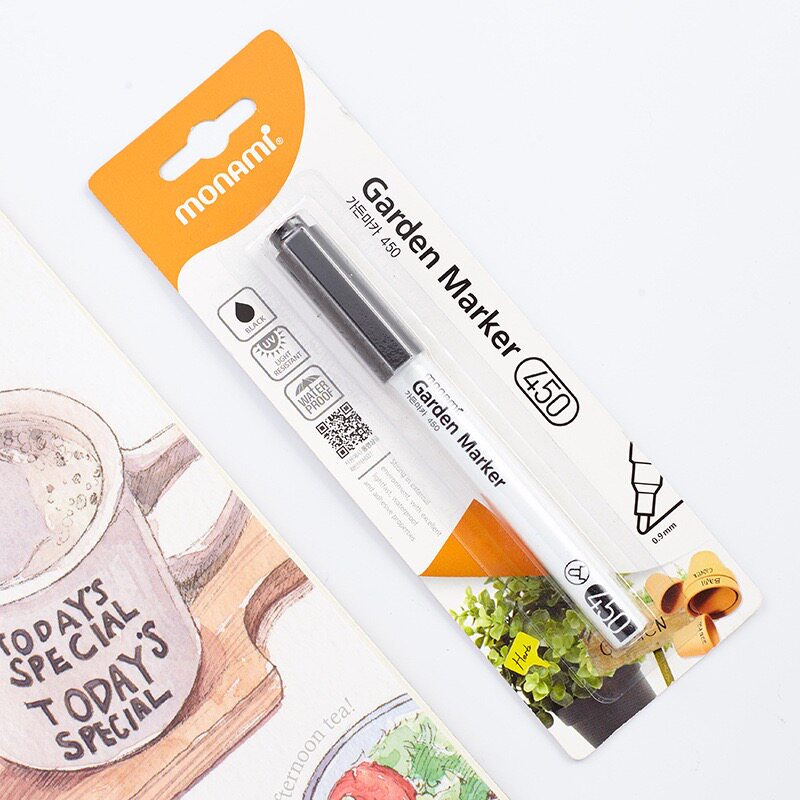韩国monami进口园艺盆栽记号笔植物标签速干笔Garden Marke5035