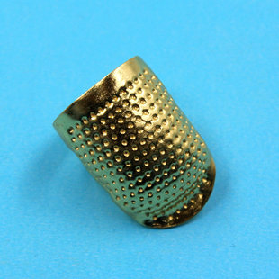 金色指套 古铜色可调节复古顶针戒指手工防滑刺绣抵戒压针器针箍