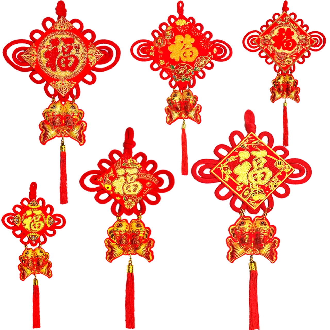 中国结挂件客厅喜庆大号年货春节过年装饰礼品手工编织氛围装饰品