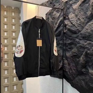 春秋高街痞帅刺绣外套男潮牌日系原宿风韩版潮流情侣港风宽松夹克
