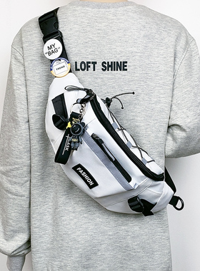 胸包男女ins潮牌休闲斜挎小背包新款百搭时尚单肩包骑行旅行腰包