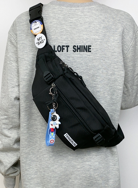 胸包男女ins潮牌运动简约单肩包休闲日系腰包时尚街头斜挎小背包