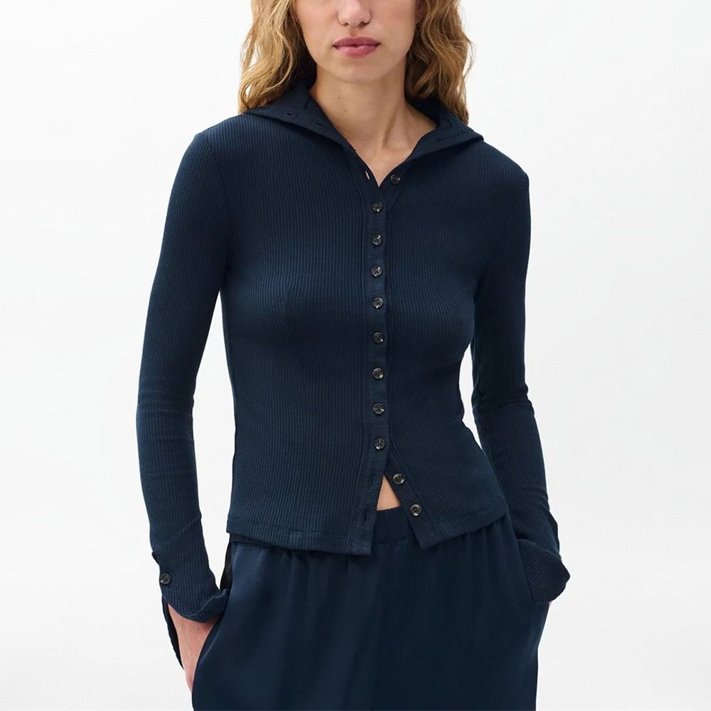 2025秋季新款修身连帽针织开衫