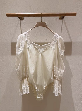 蕾丝花边公主风连体衣女
