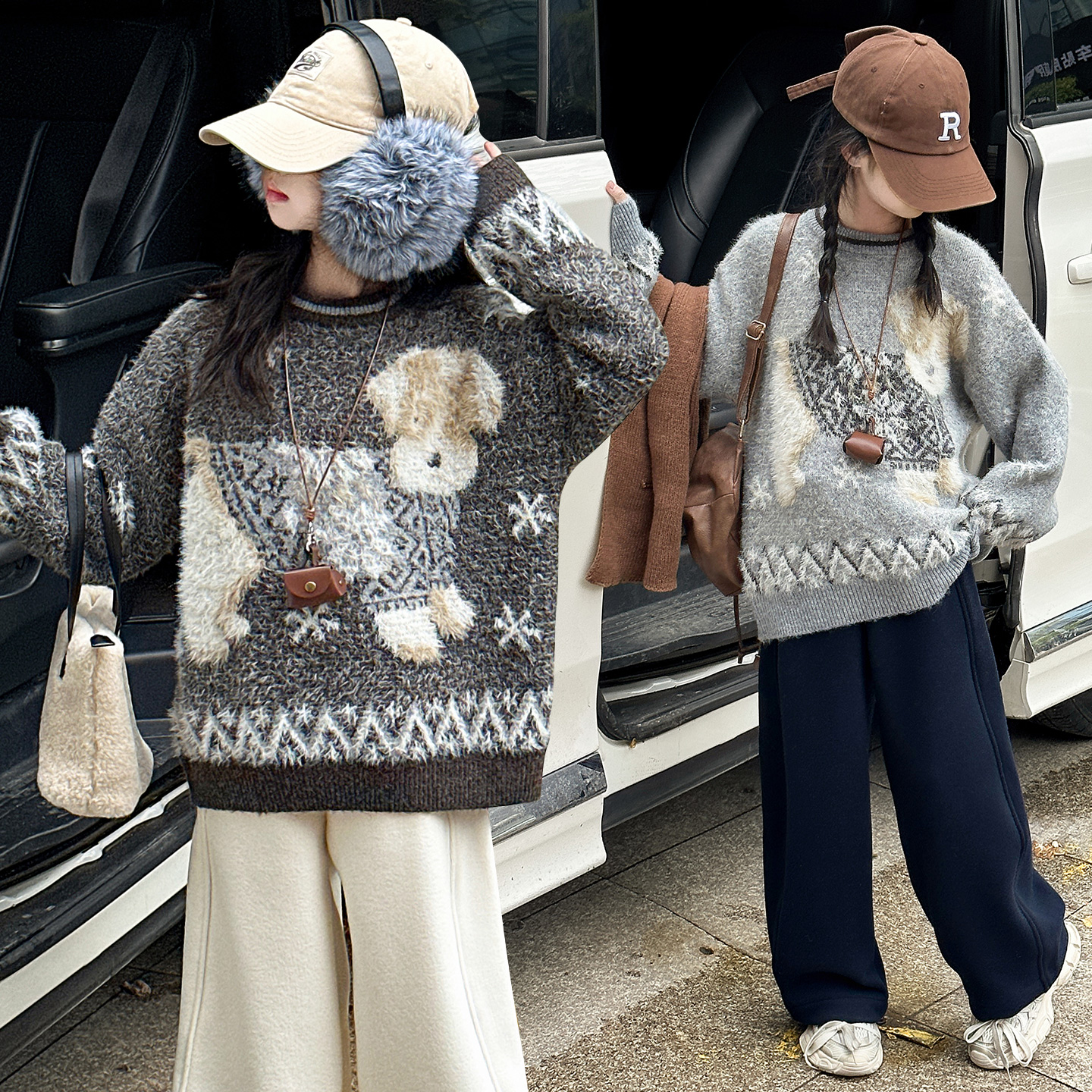 女童毛衣秋冬款2025新款