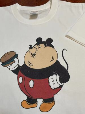 米奇短袖恶搞男女纯棉印花T恤