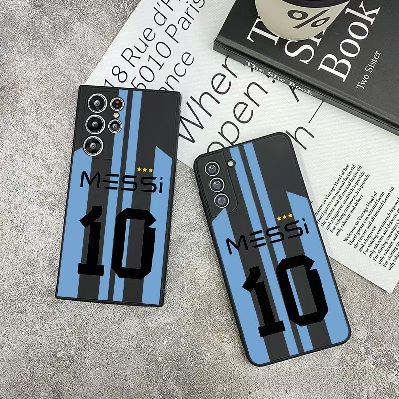 足球适用三星S21手机壳s22ultra保护全包镜头NOTE20软壳galaxys23十号球衣s24 s25plus跨境潮
