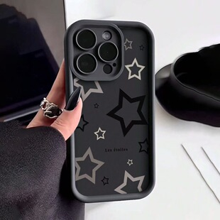 A55防摔A22新款 满屏五角星适用于三星Galaxy S22ultra手机壳A15 S23 A73保护外壳氛围感 S24