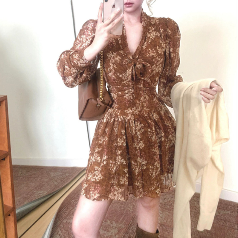 茶歇法式气质老钱风碎花