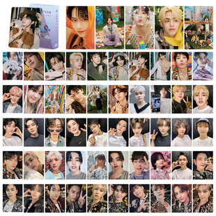 Seventeen组合明星写真镭射卡55张崔胜哲尹净汉洪知秀拍立得卡片