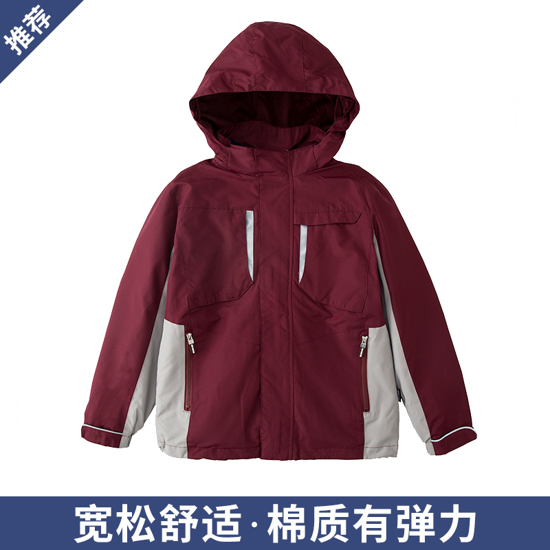 北大加绒加厚可拆卸式校服套装