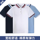 儿童学生纯色英伦T恤男女童白色藏青色浅蓝色半袖 夏季 中小学短袖