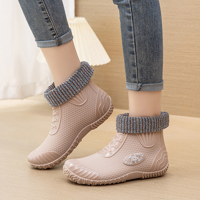韩版低帮水鞋女款防滑胶
