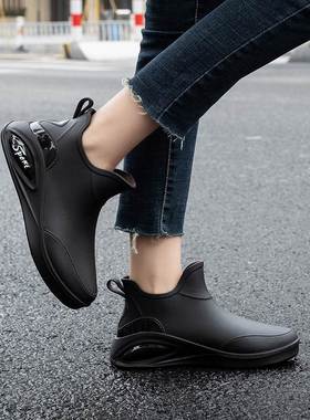 春时尚雨鞋女水短防滑女厨房加厚鞋夏士防鞋筒雨靴新款耐磨胶