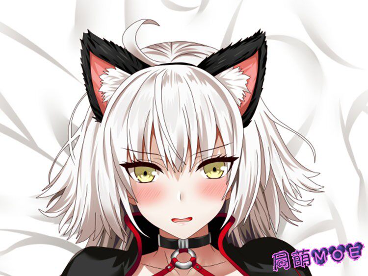 fate/grand order 黑贞德 黑贞猫耳动漫等身抱枕 2wt抱枕套
