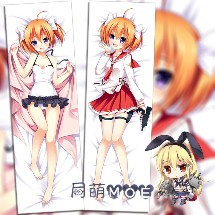 动漫 双面等身抱枕 间宫明里 绯弹的亚里亚aa 靠枕方枕 2wt抱枕套