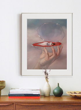 Peeji 「梦」现代小众挂画插画玄关 装饰画沙发背景墙礼物