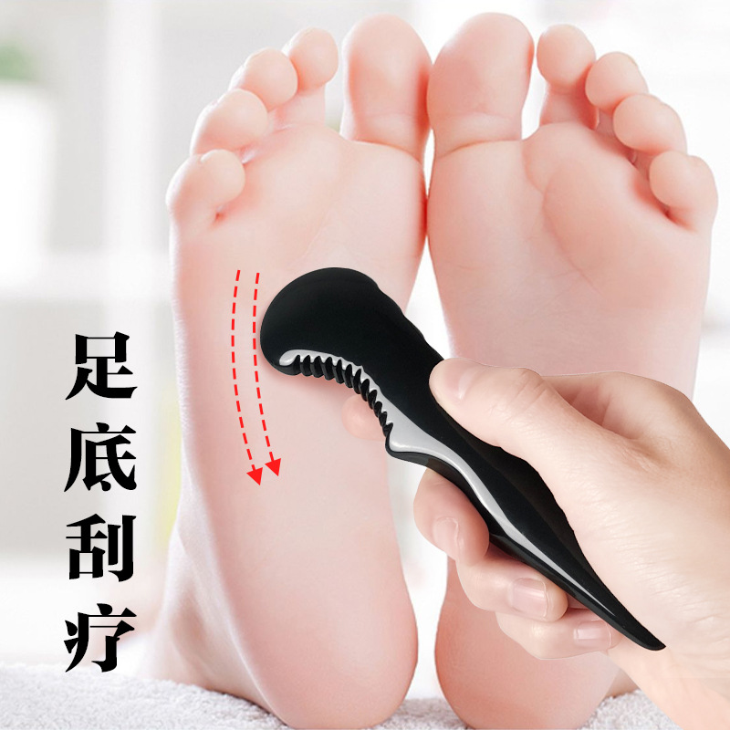 家用工具脚底按摩器足疗神器足底刮痧板点穴拨筋棒手持式经络疏通