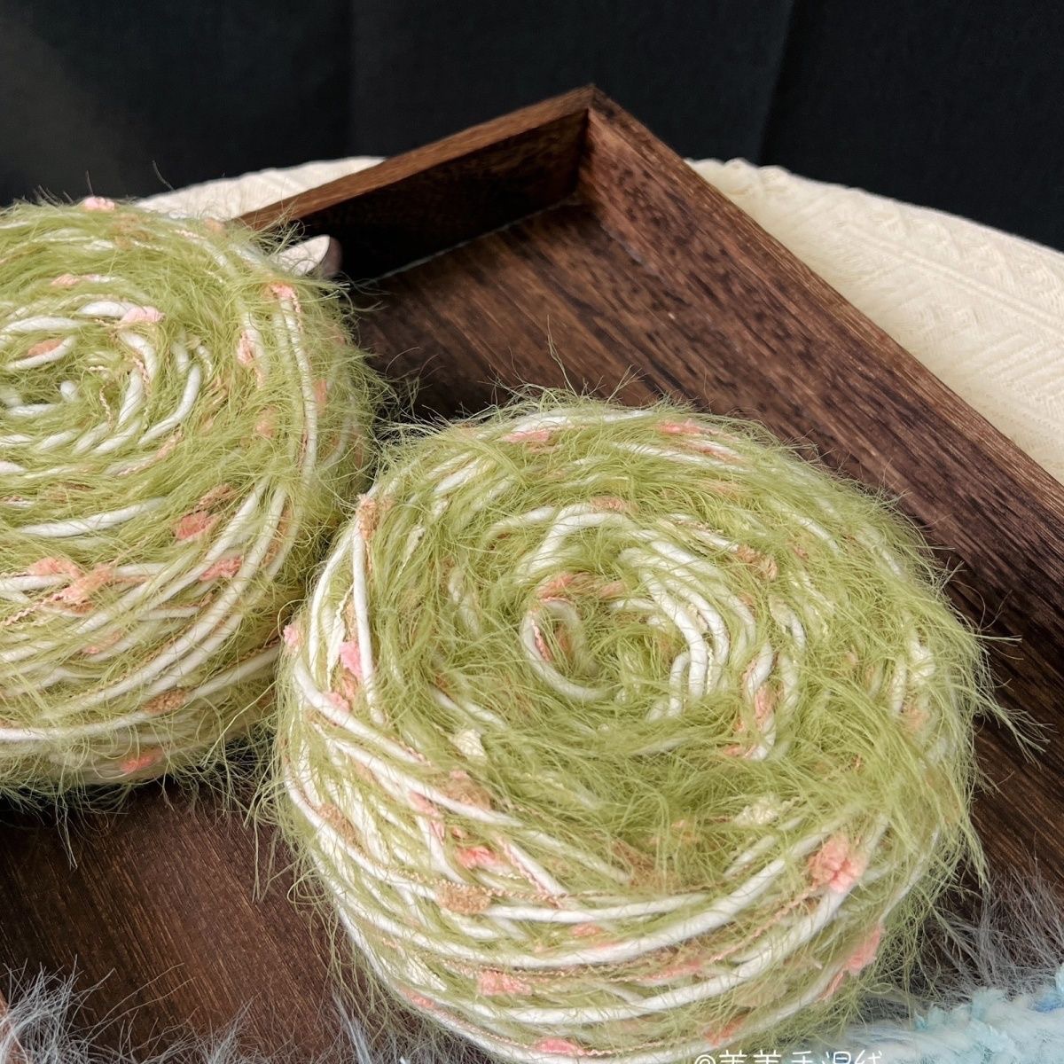 苏苏姐家白桦围巾线手混纱围巾线爆款编织棒针围巾柔软手工围巾线