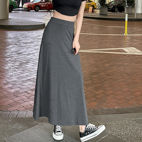 垂感长裙宽松包臀裙松弛感裙子