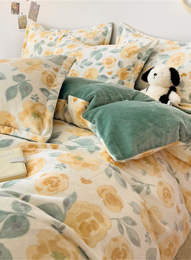 Aa类母婴加厚牛奶绒珊瑚绒四件套229x230x240x220x250x248定制7x7