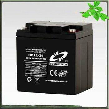 DOUBLE TECH蓄电池DB12-24(12V24AH/20HR)直流屏UPS电源电瓶设备