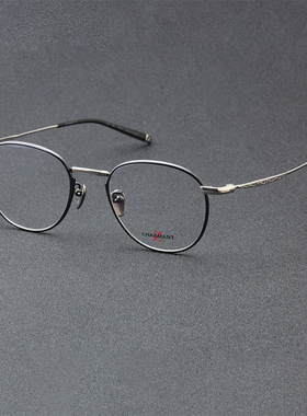 CHARMANT夏蒙镜架钛框系列男士时尚商务简圆框近视眼睛框ZT27117